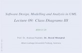 Software Design, Modelling and Analysis in UML