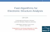 Fast Algorithms for Electronic Structure Analysis