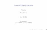 Universal Off-Policy Evaluation