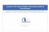 Level of Care Pilot Comparative Analyses