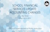 SCHOOL FINANCIAL SERVICES UPDATE: ACCOUNTING CHANGES
