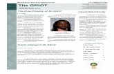 FALL SEMESTER 2009 The GRIOT VOLUME I, NOVEMBER ISSUE