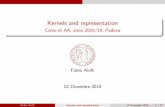 Kernels and representation