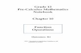 Grade 12 Pre-Calculus Mathematics Notebook Chapter 10 ...