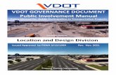 VDOT GOVERNANCE DOCUMENT Public Involvement Manual