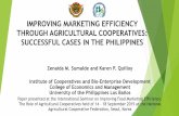 IMPROVING MARKETING EFFICIENCY THROUGH AGRICULTURAL ...