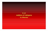6.14 Addition of Halogens to Alkenes - Columbia