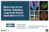 Many-Cores for the Masses: Optimizing Large Scale Science ...