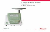 Leica GPS1200+ System Field Manual
