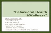Behavioral Health and Wellness - Ray Fabius MD