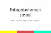 Making education more personal