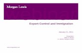 Export Control and Immigration - Morgan Lewis
