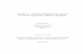 Studies on Organic Magnetic Resonance Contrast Agents for ...