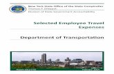 Selected Employee Travel Expenses Department of Transportation