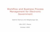 Workflow and Business Process Management for Electronic