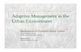 Adaptive Management in the Urban Environment
