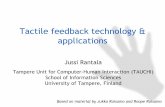 Lecture 3: Tactile feedback technology & applications
