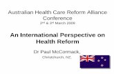 Australian Health Care Reform Alliance Conference