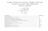 Lake Asbury Junior High School Science Fair Workbook 2013-2014