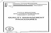 Quality Management Procedures. - NRC