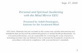 Personal and Spiritual Awakening with the Mind Mirror EEG ...