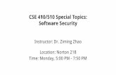 Instructor: Dr. Ziming Zhao Location: Norton 218 Time ...