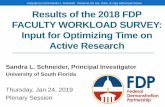 Resultsof the 2018 FDP FACULTY WORKLOAD SURVEY: Input for ...