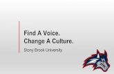 Find A Voice. Change A Culture. - University of Virginia