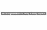 2019 Management Board SRS Survey: Summary Responses