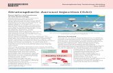 Stratospheric Aerosol Injection (SAI)