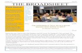 October 2017 Issue XXI THE BROADSHEET