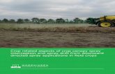 Crop related aspects of crop canopy spray interception and ...