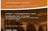 Urban management and institutional change