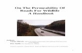 On The Permeability Of Roads For Wildlife A Handbook - Evernia