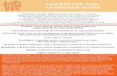Character and Language Guide - The F.M. Kirby Center for ...