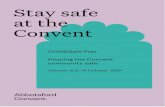 COVIDSafe Plan. Keeping the Convent community safe.