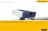 PSV Scanning Vibrometer Optical measurement of vibrations ...
