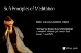 Sufi Principles of Meditation