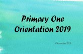 Primary One Orientation 2019