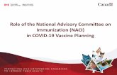 Role of the National Advisory Committee on Immunization ...