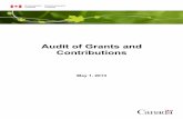 Audit of Grants and Contributions