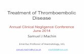 Treatment of Thromboembolic Disease