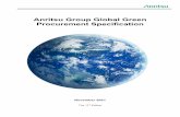 Anritsu Group Global Green Procurement Specification