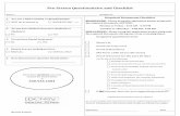 Pre Screen Questionnaire and Checklist