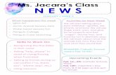 Ms. Jacara’s Class N E W S
