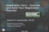 Negotiation Gym: Exercise and Build Your Negotiation Muscles!