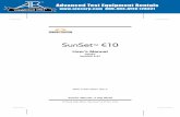Sunrise Telecom SUNSETE10 Manual - ATEC