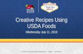 Creative Recipes Using USDA Foods - School Nutrition