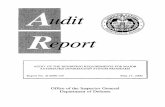 Audit of the Reporting Requirements for Major Automated ...