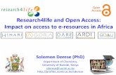 Research4life and Open Access: Impact on access to e ...